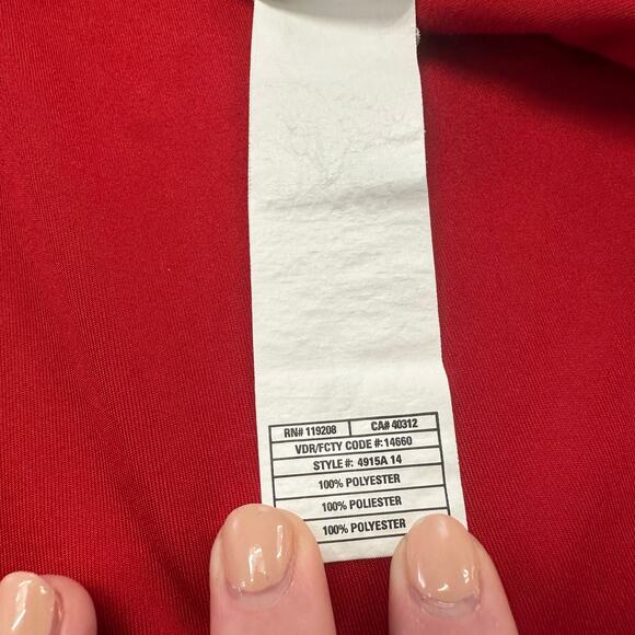 North Carolina State Jacket Red White Mens 2XL 1/4 Zip Adidas Pullover Jacket - Picture 5 of 8